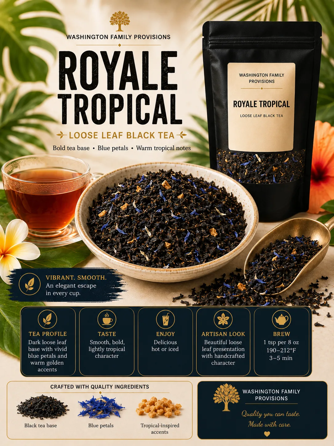 Royale Tropical Loose Leaf Black Tea