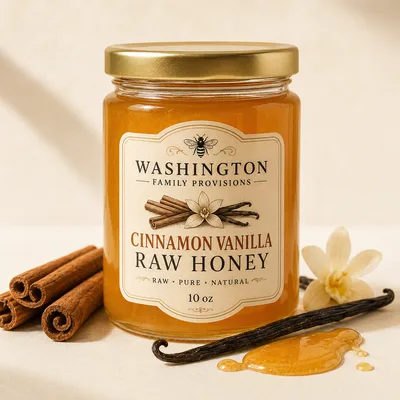 Cinnamon Vanilla Raw Honey