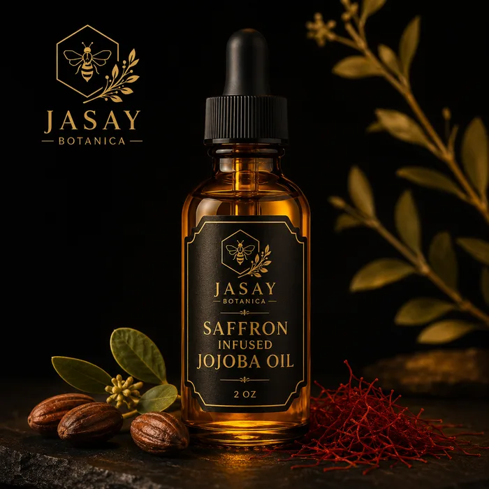 Saffron & Rose Infused Jojoba Oil 2 oz